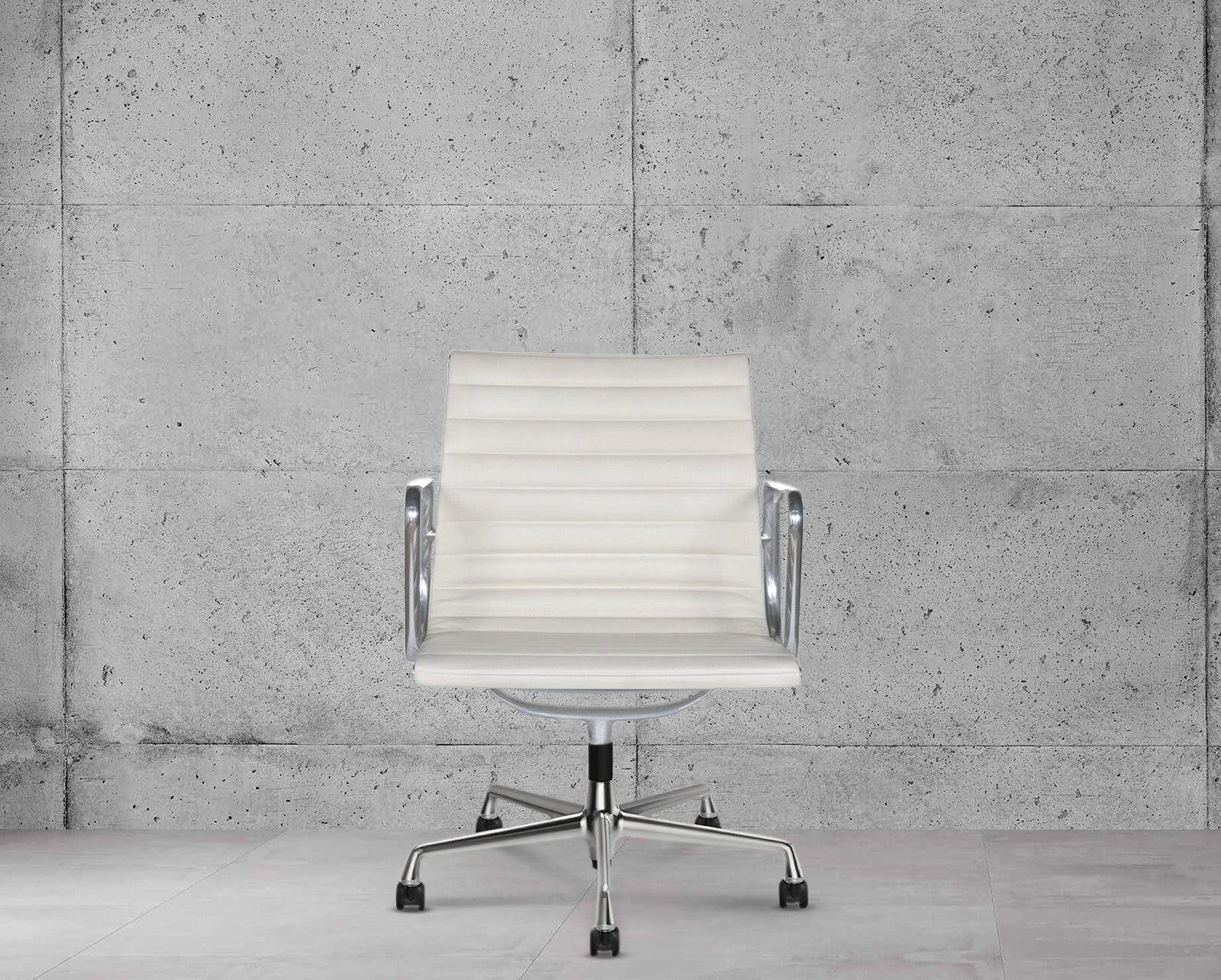 Vitra Eames EA108 Ribbed Lowback Office Chair