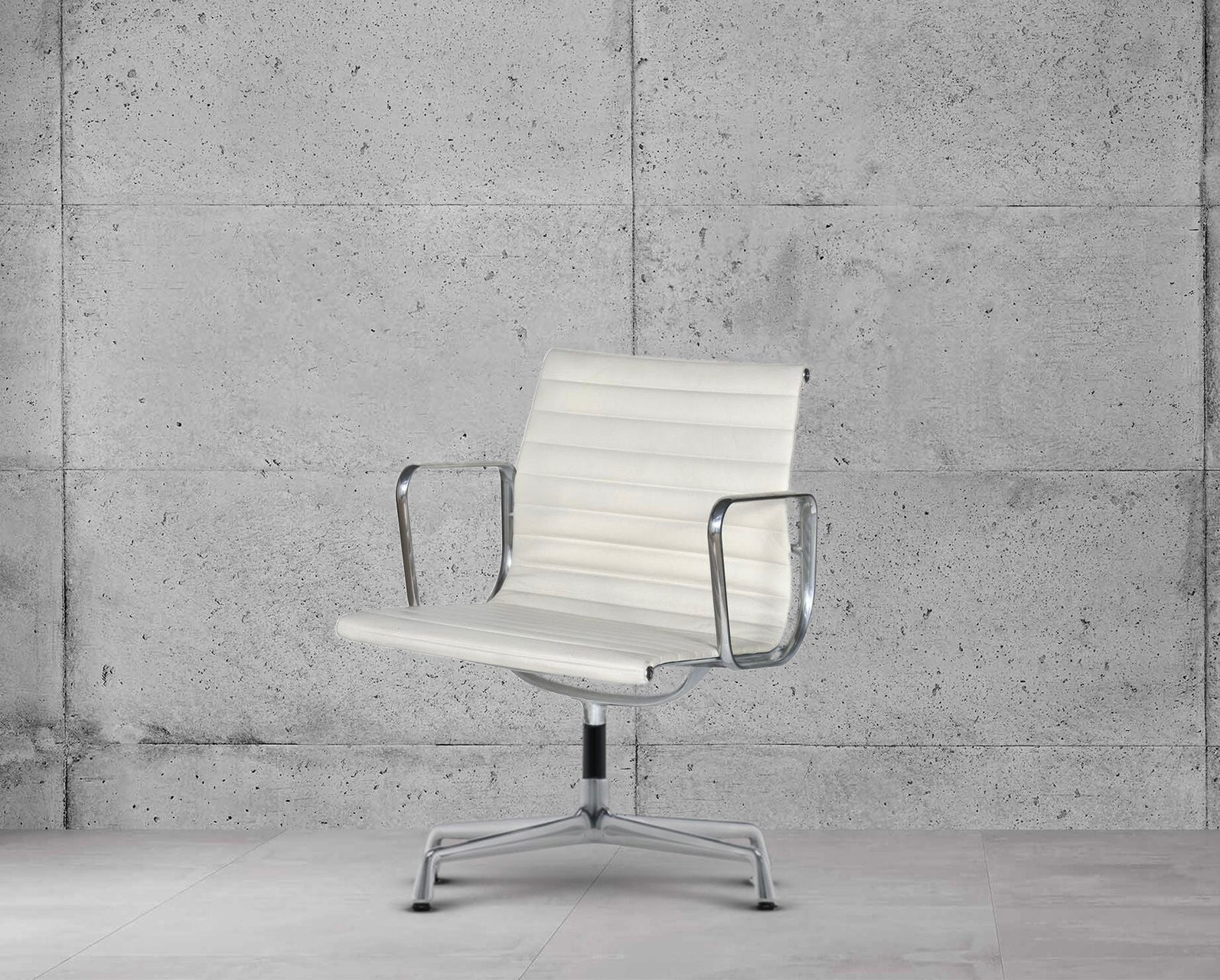 Vitra Eames EA108 Ribbed Lowback Office Chair
