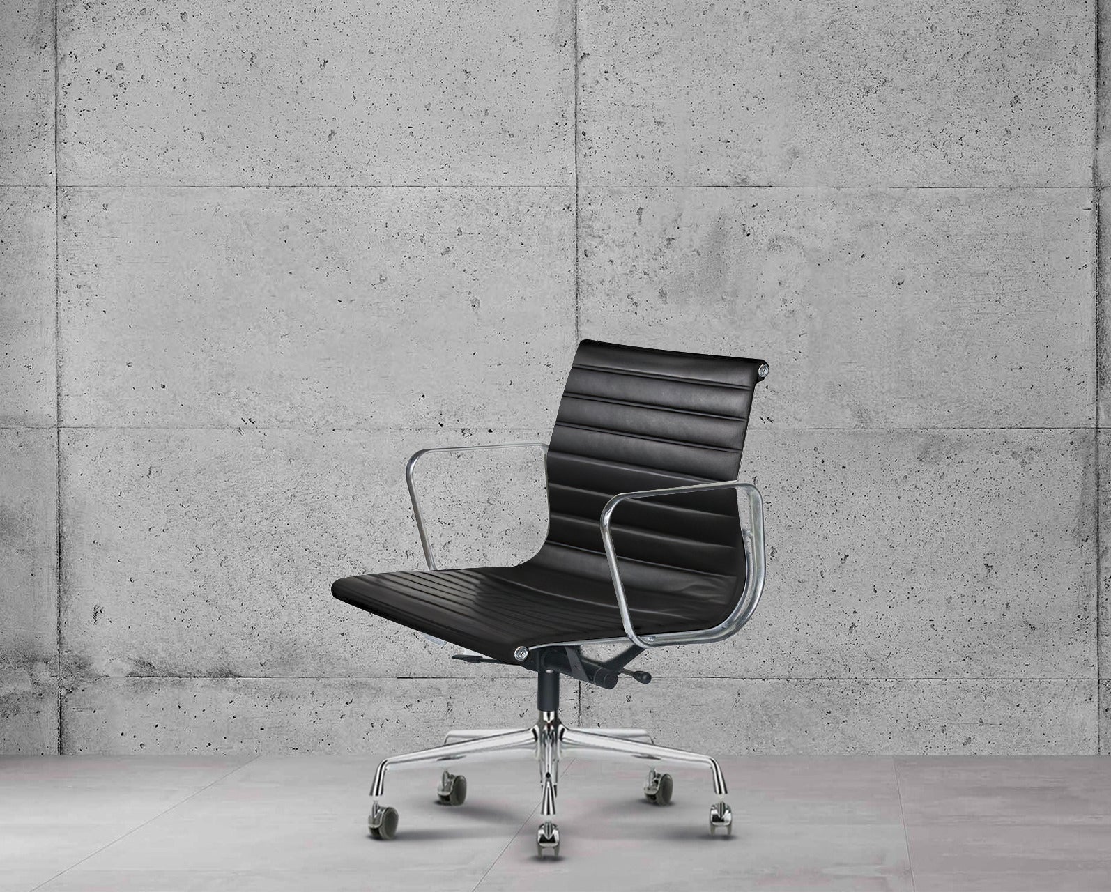 Vitra Eames EA117 Ribbed Lowback Office Chair