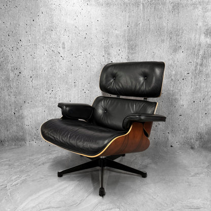 Vitra Eames 670 Lounge Chair & Ottoman Santos Palisinder Black Preloved