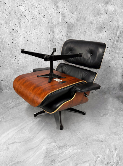 Vitra Eames 670 Lounge Chair & Ottoman Santos Palisinder Black Preloved