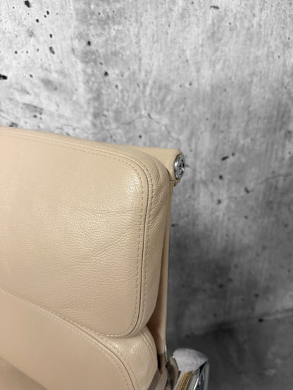 Vitra Eames EA217 Leather Softpad Lowback Office Chair Refurbished