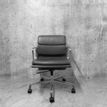 Vitra Eames EA217 Leather Softpad Lowback Office Chair Refurbished