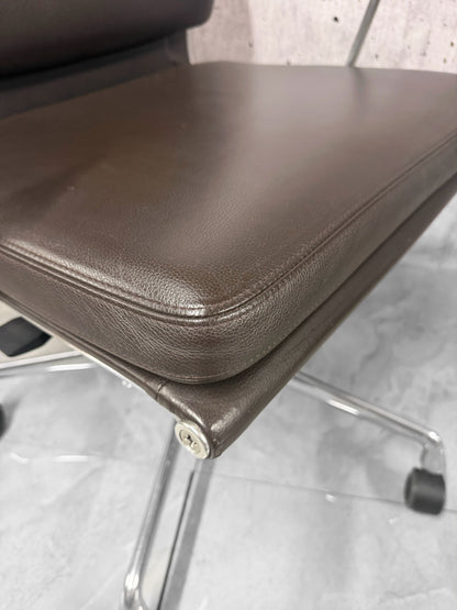 Vitra Eames EA217 Leather Softpad Lowback Office Chair Refurbished