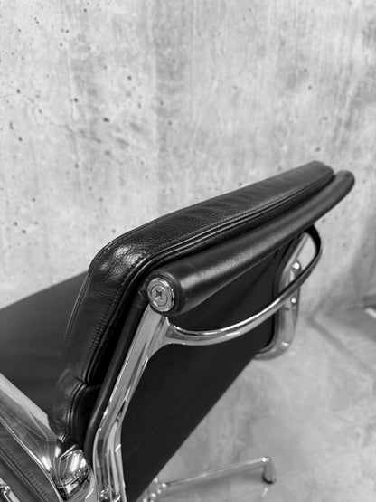 Vitra Eames EA208 Leather Softpad Lowback Office Chair Refurbished