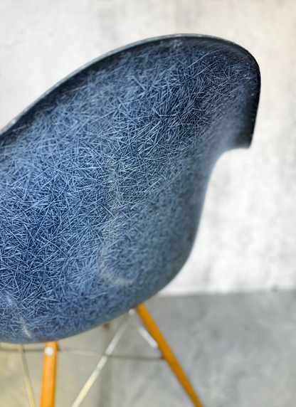 Herman Miller Eames DAR Blue Fibreglass Chair Pre-Loved