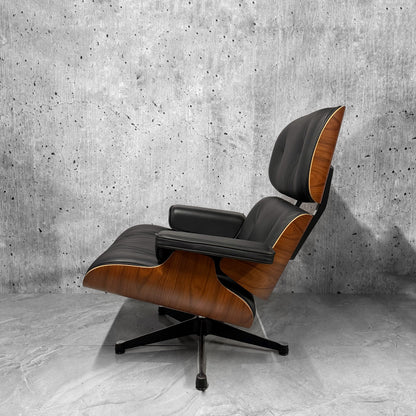 Vitra Eames 670 Lounge Chair & Ottoman Santos Palisander Black Unused