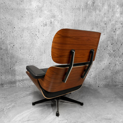 Vitra Eames 670 Lounge Chair & Ottoman Santos Palisander Black Unused