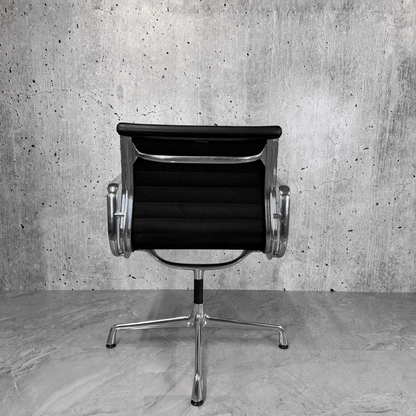 Vitra Eames EA108 Leather Ribbed Lowback Office Chair