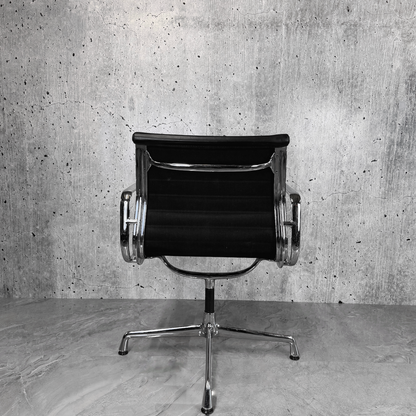 Vitra Eames EA108 Leather Ribbed Lowback Office Chair