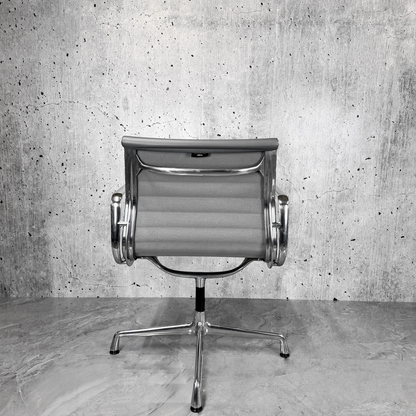 Vitra Eames EA108 Leather Ribbed Lowback Office Chair