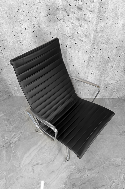 Vitra Eames EA116 Lounge Chair Black Leather