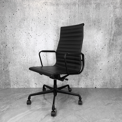 Vitra Eames EA119 Leather Ribbed Highback Office Chair