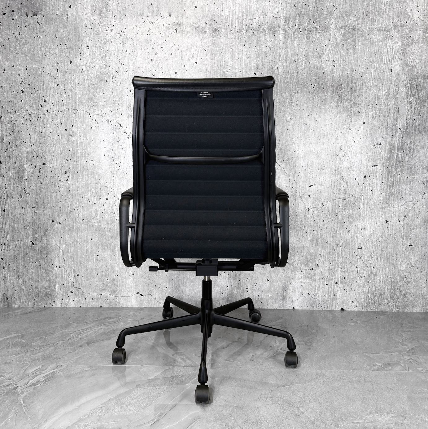Vitra Eames EA119 Leather Ribbed Highback Office Chair