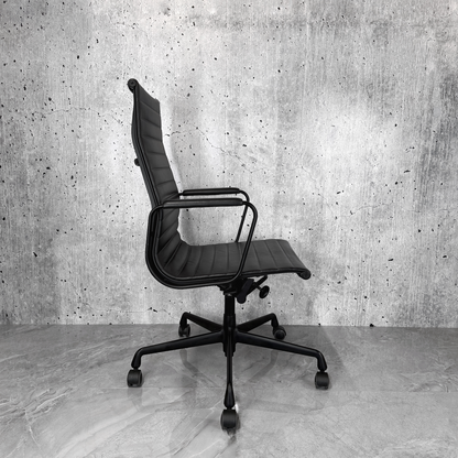 Vitra Eames EA119 Leather Ribbed Highback Office Chair