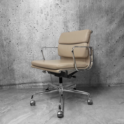 Vitra Eames EA217 Leather Softpad Lowback Office Chair Refurbished