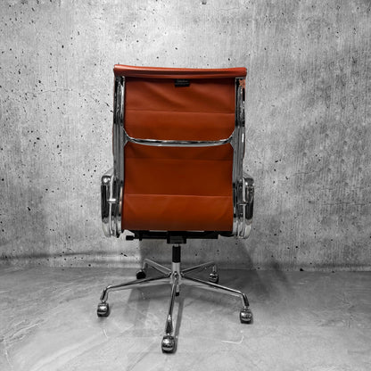 Vitra Eames EA219 Leather Highback Softpad Office Chair Refurbished cognac