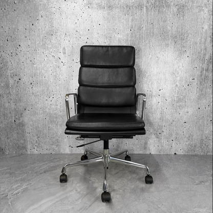 Vitra Eames Ea219 Black Polished Aluminium office chiar