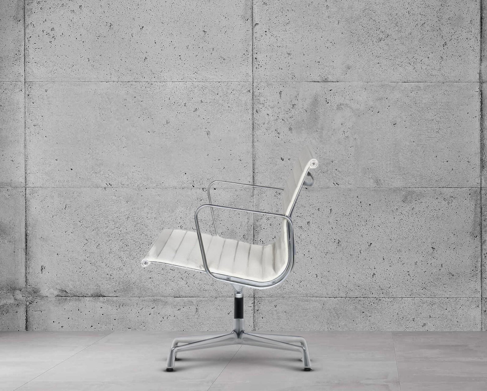 Vitra Eames EA108 Ribbed Lowback Office Chair