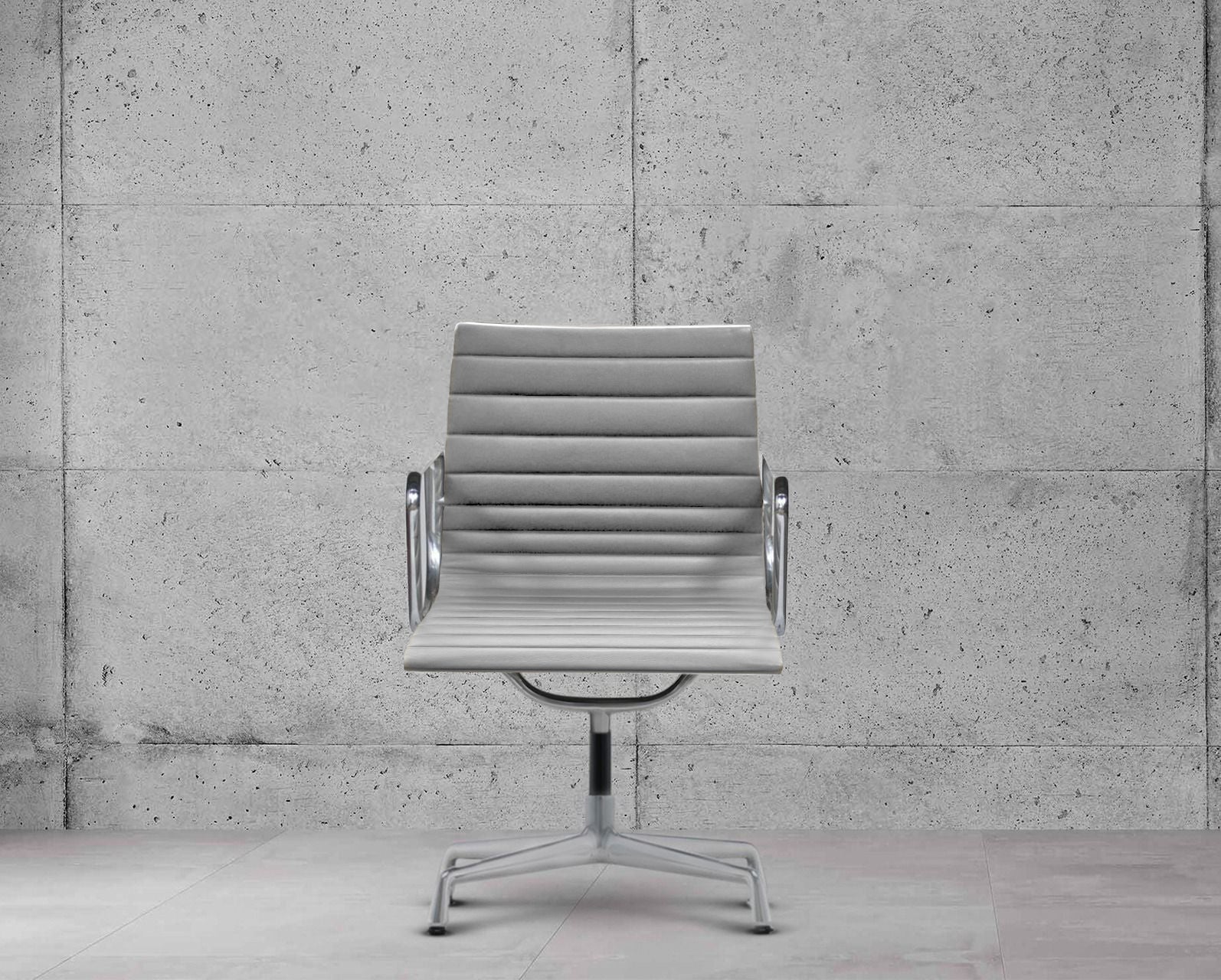 Vitra Eames EA108 Ribbed Lowback Office Chair