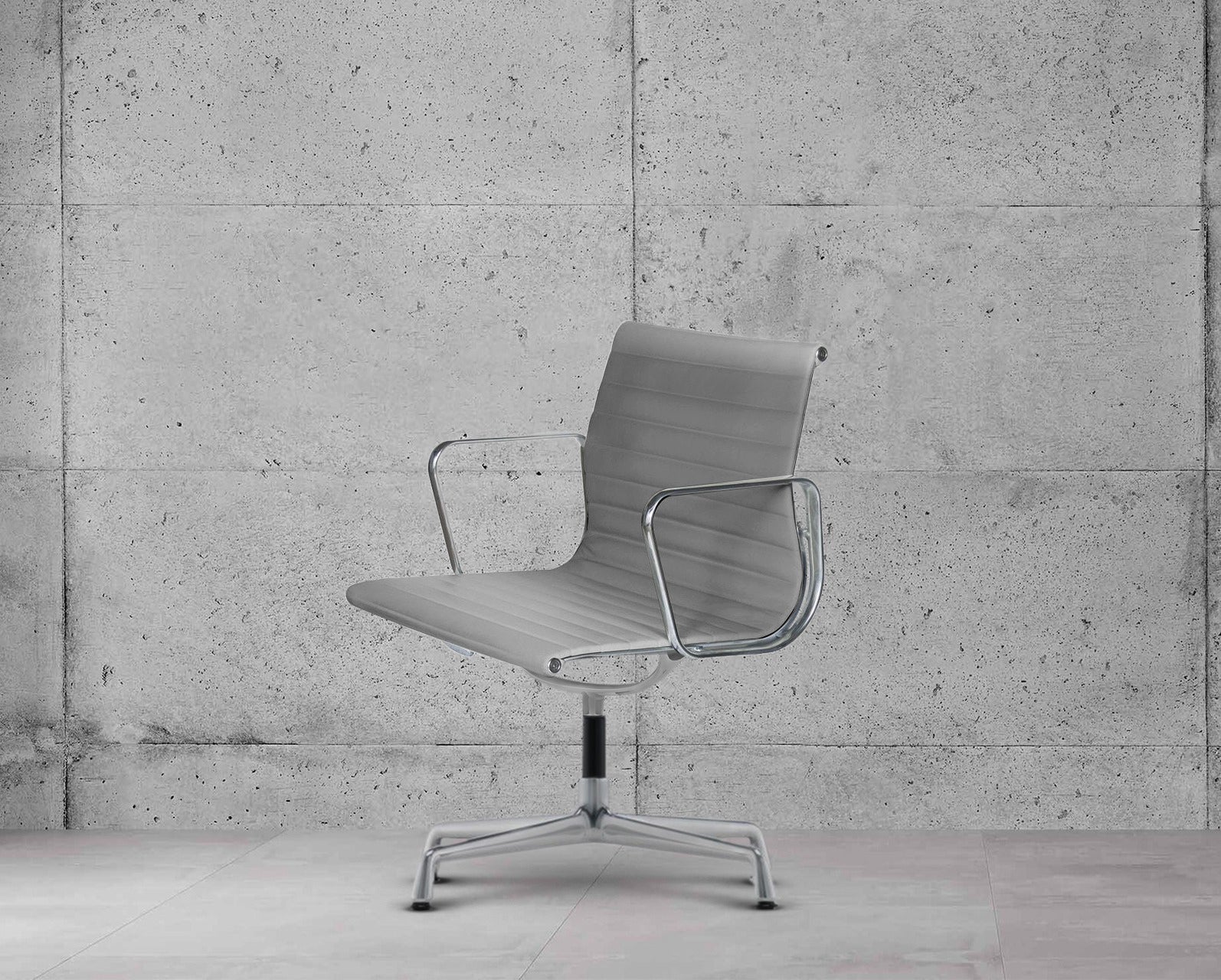 Vitra Eames EA108 Ribbed Lowback Office Chair
